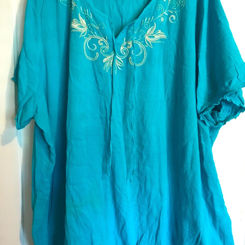 Bohemian blue shirt